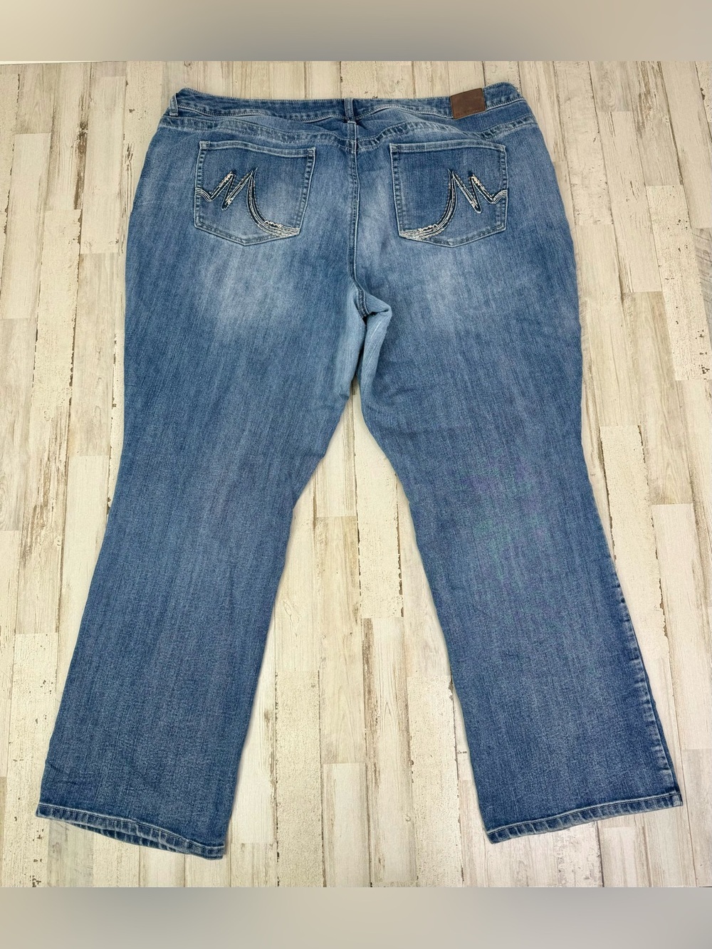 Maurices Jeans Womens 22R Blue High Rise Straight Leg